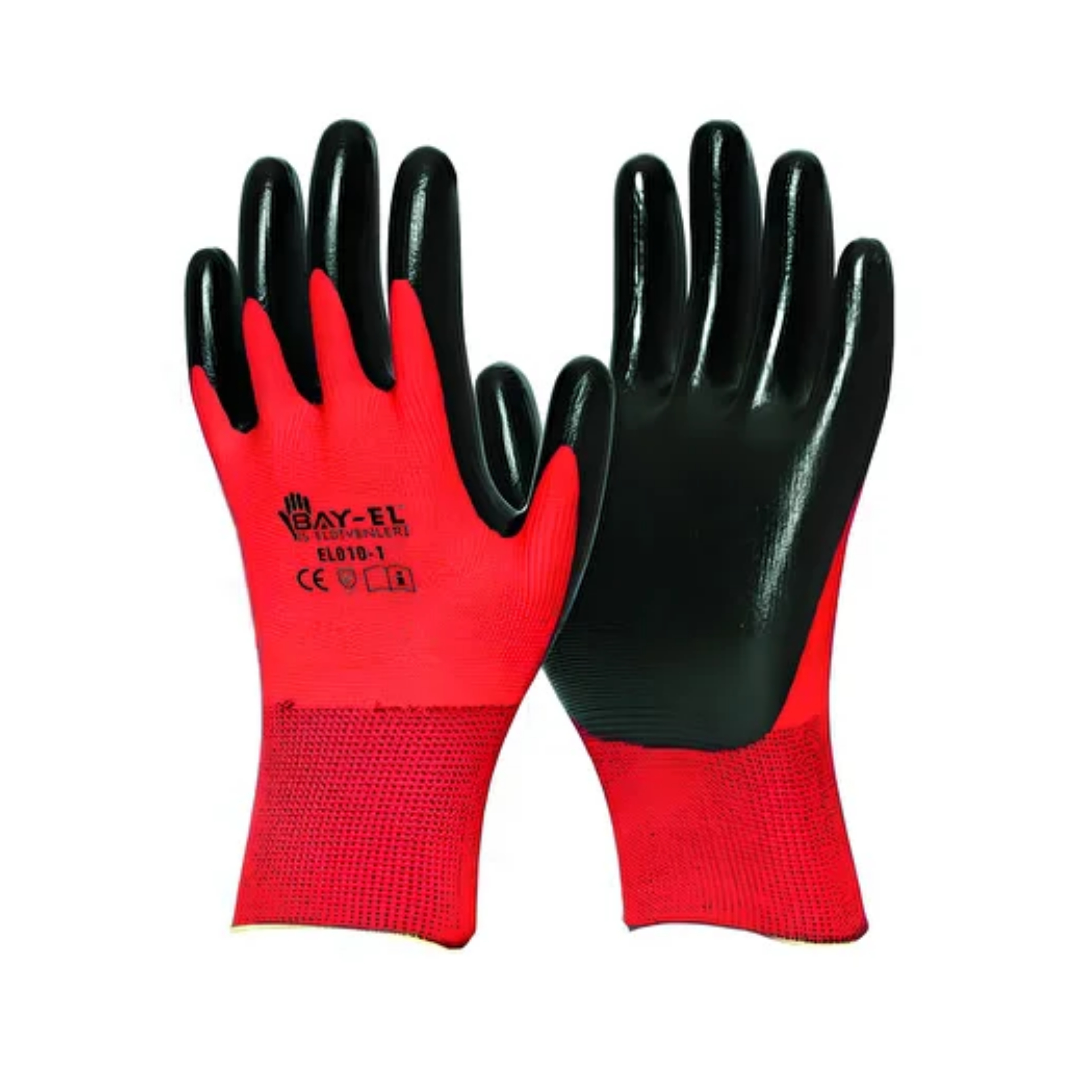 BAY-TEC ELDİVEN EKSTRA KIRMIZI-SİYAH 1/2 10 NO